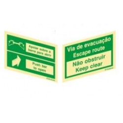 Sinal vinil sinalux dupla...